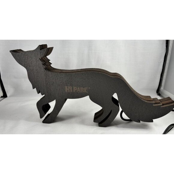3D Wooden Fox Home Décor Ocean Animal Sculpture w/LED Lights – USB Powered - Picture 4 of 5